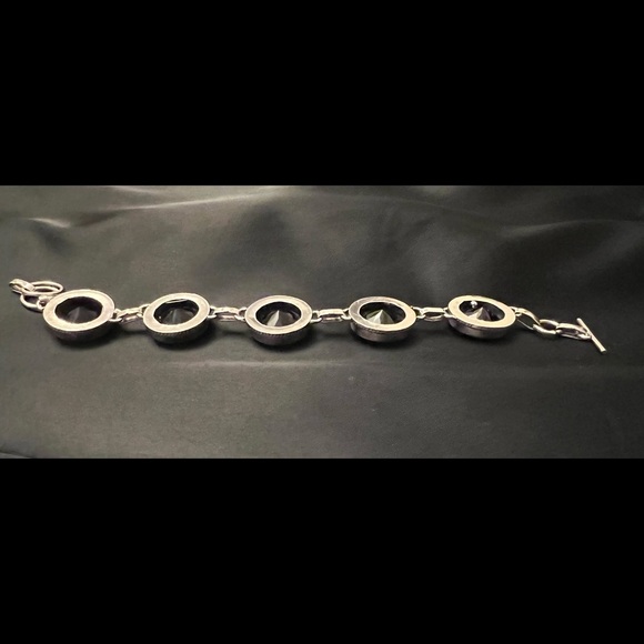 Black Onyx Silver Bracelet - Picture 7 of 8